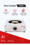 Single burner gas stove eco model with stainless steel surface