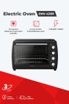 Electric Oven – 42 Litres, 4 Functions, Matte Black EMV-42181