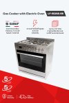 90cm Freestanding electric oven with gas cooktops