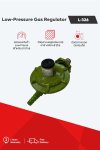 Low pressure gas regulator