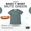 CAVEMAN BASIC T-SHIRT - MUTE GREEN