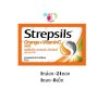 สเตร็ปซิล รสส้ม ออเรนจ์+วิตามินซี  ชนิดซอง  STREPSILS