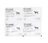 Drontal Plus Dog ยาถ่ายพยาธิสุนัข ดรอนทัล พลัส รสเนื้อ (แบ่งขาย 4 เม็ด) Exp.02/2027