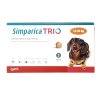 Simparica Trio สุนัข 5 - 10 กก [3 เม็ด/กล่อง] ซิมพาริก้า ทรีโอ้