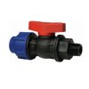 ข้อต่อบอลวาล์วเกลียวนอกพีอี แบบสวมอัด (HDPE Male Ball Valve)