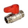 มินิบอลวาล์ว ผ.ผ. (Mini Ball Valve M/M) ทองเหลือง - LL