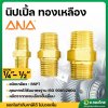 นิปเปิ้ล ทองเหลือง (ต่อตรงเกลียวนอก-นอก) หลายขนาด (ANA)
