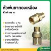 หัวพ่นยาทองเหลือง หัวพัดหงาย หัวฉีดยาติดท้ายรถ เกลียวใน ขนาด 2 หุน (ผ่ากลาง)