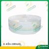 สายส่งน้ำ PE ท่อผ้าใบ สายสปริงเกอร์ ขนาด 4 นิ้ว ยาว 100 เมตร ยี่ห้อ : อัศวินโน่ / yamajima (สีขาว)