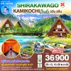 ทัวร์นาโกย่า ทาคายาม่า ชิราคาวาโกะ คามิโคจิ เกียวโต โอซาก้า 5 วัน (บิน XJ)