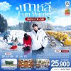 ทัวร์เกาหลี โซล FUN WINTER 5 วัน 3 คืน บินTW เดินทาง ปีใหม่70 ราคา 25,900.- บาท