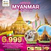 ทัวร์พม่า MYANMAR ย่างกุ้ง หงสา สักการะสิ่งศักดิ์สิทธิ์ ที่ต้องห้ามพลาด 2 วัน 1 คืน บิน8M เดินทาง ต.ค. 67 - มี.ค. 68 ราคาเริ่ม  6,999 บาท