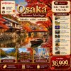 ทัวร์ญี่ปุ่น โอซาก้า ชมใบไม้เปลี่ยน AUTUMN OSAKA 5D3N บินVZ เดินทาง ต.ค.-พ.ย.69 ราคาเพียง 36,999 บาท