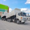 สิบล้อดั้มพ์ HINO 344 แรง ปี 56 + หางดั้มพ์ สามเพลา อู่สหกิจ ปี 56