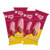 STRAWBERRY-COATED SOLAR-DRIED BANANA — BOX OF 16 BARS