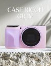 CASE RICOH GR4 APRICOT PINK CASE BODY & EGGPLANT PURPLE GRIP