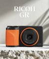 CASE RICOH GR4 BLACK SHELL CASE BODY & ORANGE GRIP