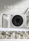 CASE RICOH GR4 METALLIC SILVER CASE BODY & METALLIC SILVER GRIP