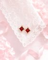 Starlit Glow - Garnet Earrings