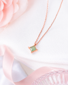 Starlit Glow - Green Quartz Necklace