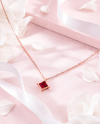 Starlit Glow - Red Garnet Necklace สร้อยคอหินนำโชค จิตใจชัดเจน เสริมมิตรภาพ ความมั่นคงในใจ ความสำเร็จและก้าวหน้า