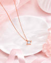 Starlit Glow - Blue Topaz Necklace สร้อยคอหินนำโชค เสริมการสื่อสาร ลดความเครียด ใจสงบนิ่ง เพิ่มพลังบวก