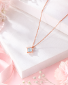 Starlit Glow - Blue Topaz Necklace
