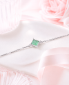 Starlit Glow - Green Quartz Bracelet