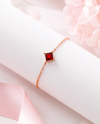 Starlit Glow - Red Garnet Bracelet
