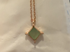 Starlit Glow - Green Quartz Necklace