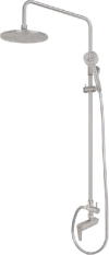 WS-8091R SINGLE HANDLE SHOWER SET L-SPOUT, HEAD SHOWER 8" WITH DIVERTER FOR HAND SHOWER