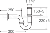A-8100-SP ท่อน้ำทิ้ง อ่างล้างหน้า แบบ P-TRAP