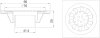 HWHOY-H902 ตะแกรงกันกลิ่นสเตนเลส 3.5x3.5 ท่อ2"-2.5"SLIDE PACK