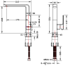 KF-43-927-50 ก๊อกซิงค์ (ผสม) แบบติดเคาน์เตอร์