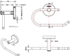 KB-12-331-ST ที่ใส่กระดาษชำระ (สแตนเลส 304)