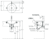 LW533JW/F อ่างล้างหน้า แบบฝังครึ่งเคาน์เตอร์