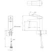 TTLR105FKR ก๊อกเดี่ยวอ่างล้างหน้าแบบก้านโยก ไม่มีสะดือป๊อปอัพ (เฉพาะน้ำเย็น) รุ่น RUFICE