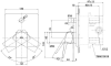 TBG10S04T#PN ก๊อกผสมสำหรับลงอ่างอาบน้ำและยืนอาบชนิดฝังผนัง พร้อมชุดเปลี่ยนทิศทางน้ำ