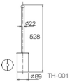 TH-001 TOILET BRUSH HOLDER (FLOOR)