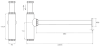 CWT-031/L ท่อน้ำทิ้งสแตนเลส แบบทรงกระบอก
