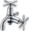 EC-01-421-50 ก๊อกล้างพื้นติดผนังพร้อมที่ต่อสายฉีดน้ำ