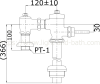 TS401NSK ฟลัชวาล์วโถสุขภัณฑ์ท่อตรง