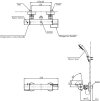 TBV03431T ก๊อกผสมสำหรับยืนอาบน้ำ แบบปรับอุณหภูมิคงที่ ชนิดติดผนัง (ไม่รวมชุดฝักบัวสายอ่อน) *ผลิตในประเทศญี่ปุ่น