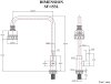 SF-153L ก๊อกซิงค์เดี่ยวเคาน์เตอร์เซรามิควาล์วแป๊ป L