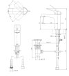 TTLR302FK-1 ก๊อกผสมอ่างล้างหน้าแบบก้านโยก พร้อมสะดือป๊อปอัพ รุ่น REI-S