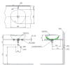 LW4704#MBL อ่างล้างหน้า แบบวางบนเคาน์เตอร์