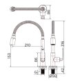 KF-66-519-50 ก๊อกซิงค์เดี่ยวติดบนเคาน์เตอร์