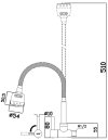 CT1259(HM) ก๊อกอ่างซิงค์ติดผนัง ปรับน้ำ 2 ระดับ