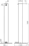 SD-1111 เครื่องจ่ายแฮลกอฮอล์เจลแบบกดด้วยเท้า