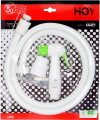 FXHOY-0026GZ ชุดหัวฉีดชำระทรงกลมสีขาว+เขียว+สายพลาสติกสีขาว รุ่น FANCY
